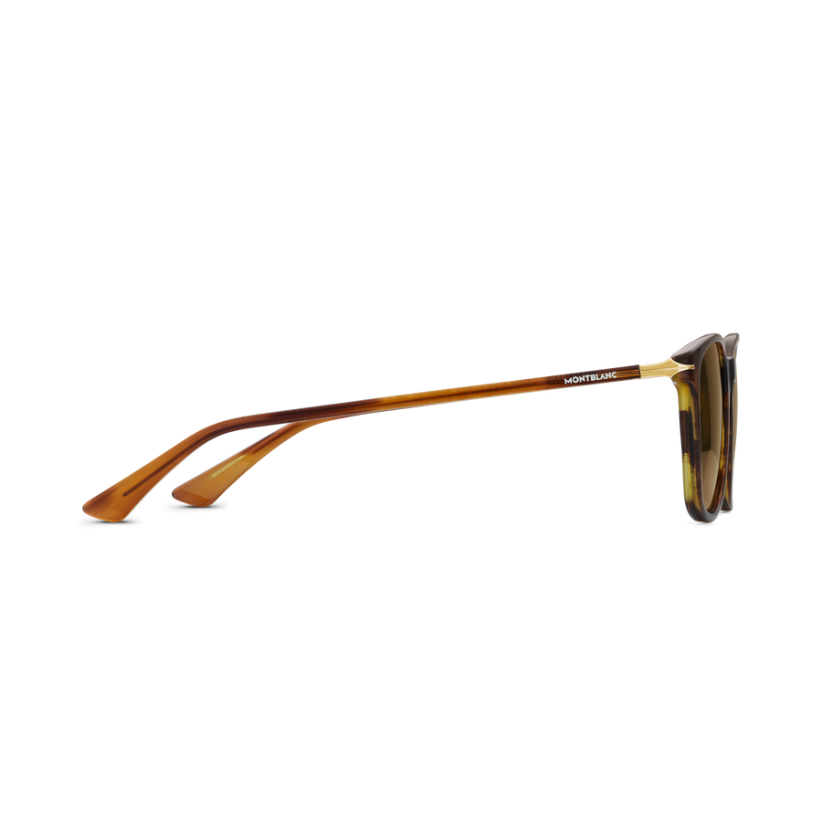 Squared Sunglasses With Brown-Coloured Acetate Frame