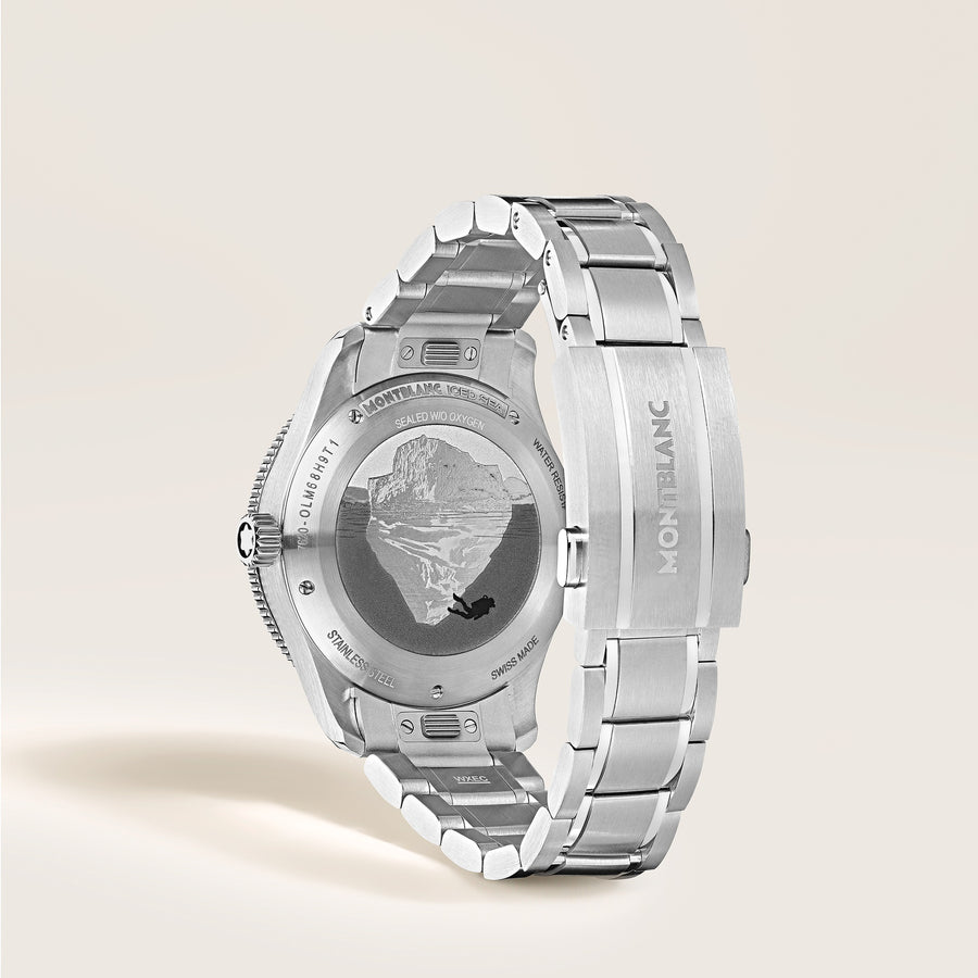 Iced Sea Automatic Date 0 Oxygen, Blue Glacier Dial, 38 mm