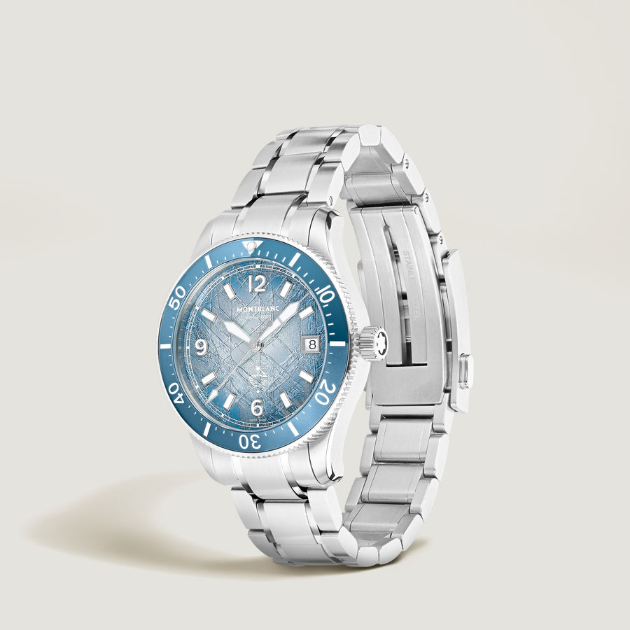 Iced Sea Automatic Date 0 Oxygen, Blue Glacier Dial, 38 mm