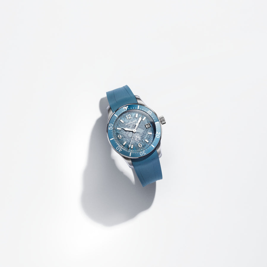 Iced Sea Automatic Date 0 Oxygen, Blue Glacier Dial, 38 mm