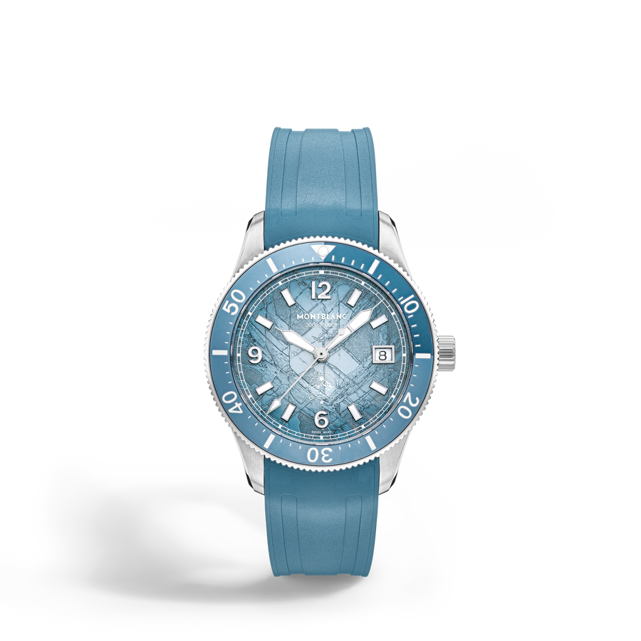 Iced Sea Automatic Date 0 Oxygen, Blue Glacier Dial, 38 mm