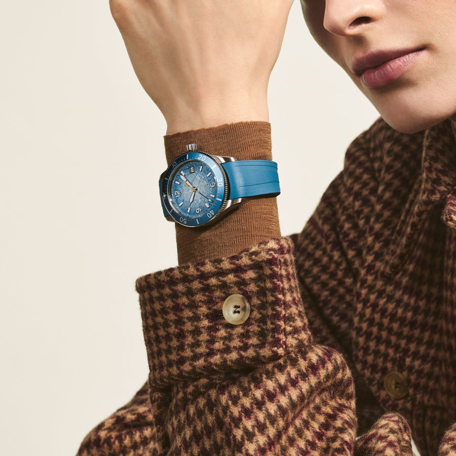 Iced Sea Automatic Date 0 Oxygen, Blue Glacier Dial, 38 mm
