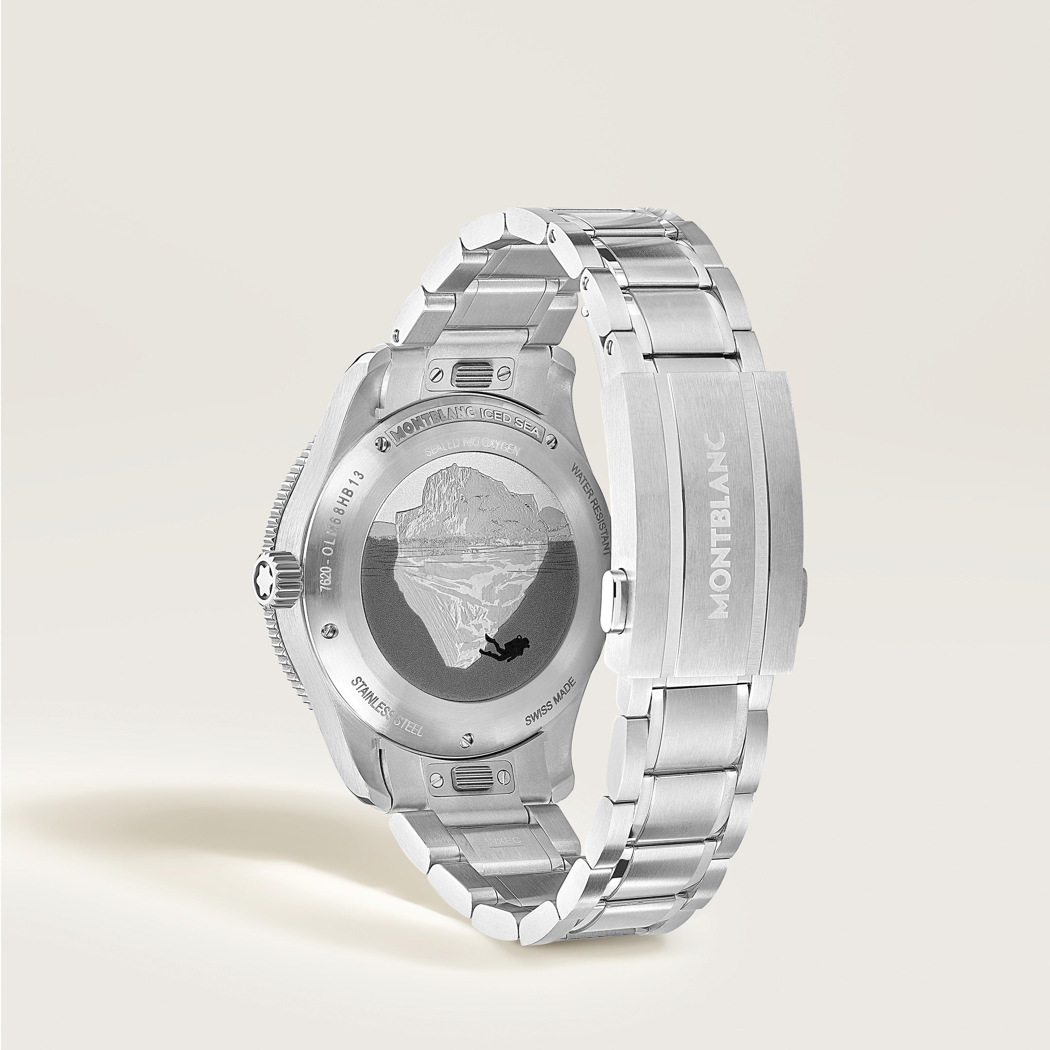 Iced Sea Automatic Date 0 Oxygen, White Glacier Dial, 38 mm