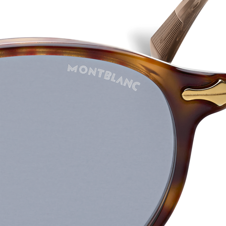 MB Round Sunglasses with Havana Acetate Frame