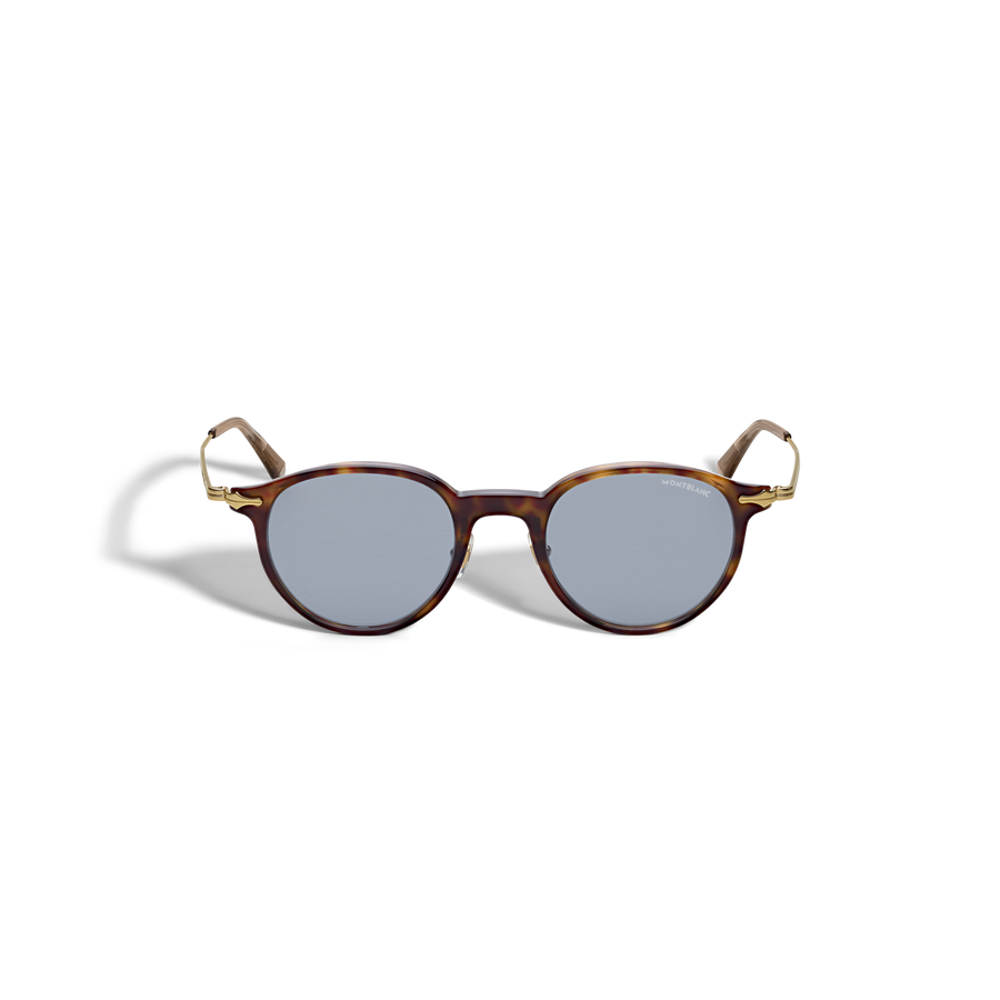 MB Round Sunglasses with Havana Acetate Frame