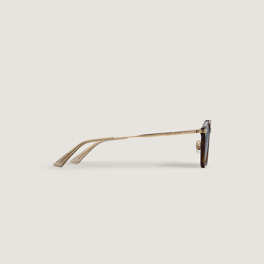 MB Round Sunglasses with Havana Acetate Frame