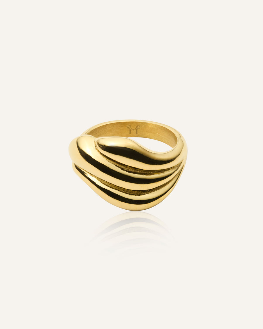 Mockberg Deco Gold Ring #56