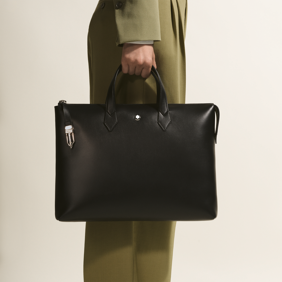 Soft Tote med Splittdetalj, Sort