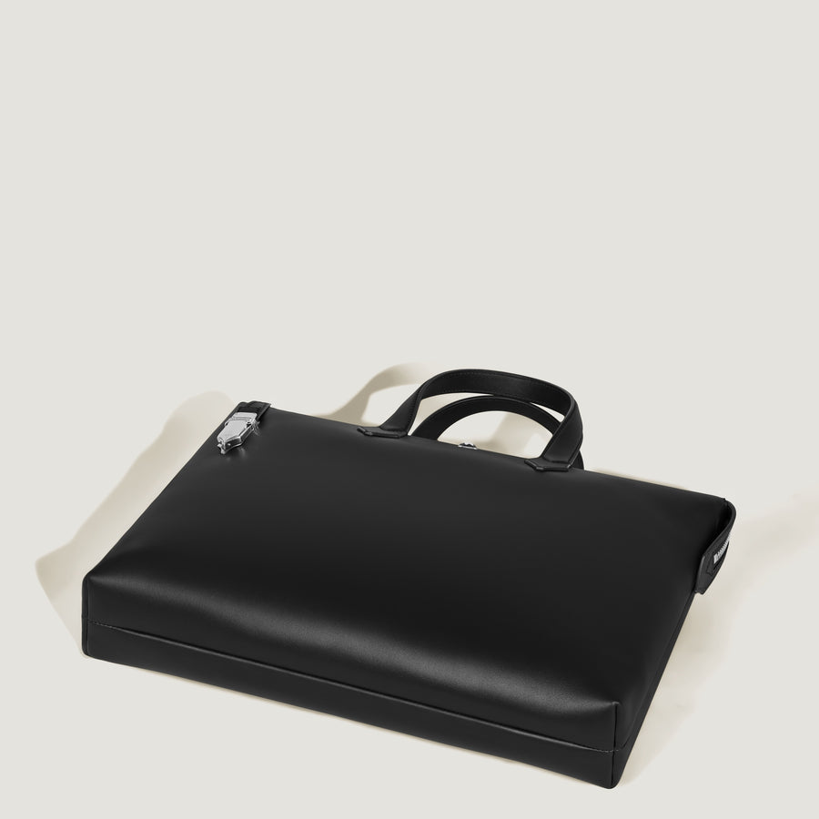 Soft Tote med Splittdetalj, Sort