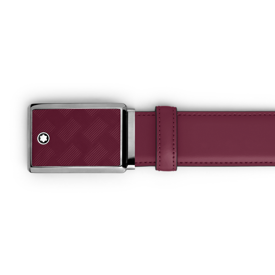 Leather Belt Cassis 35mm