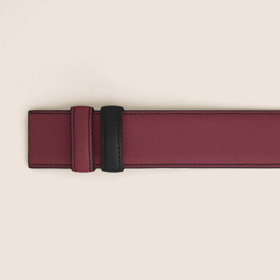 Reversibelt Belte, Cognac / Sort, 35 mm