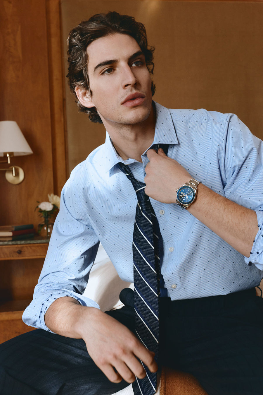 Watertown Ceramic Bezel Stål / Blå 41mm