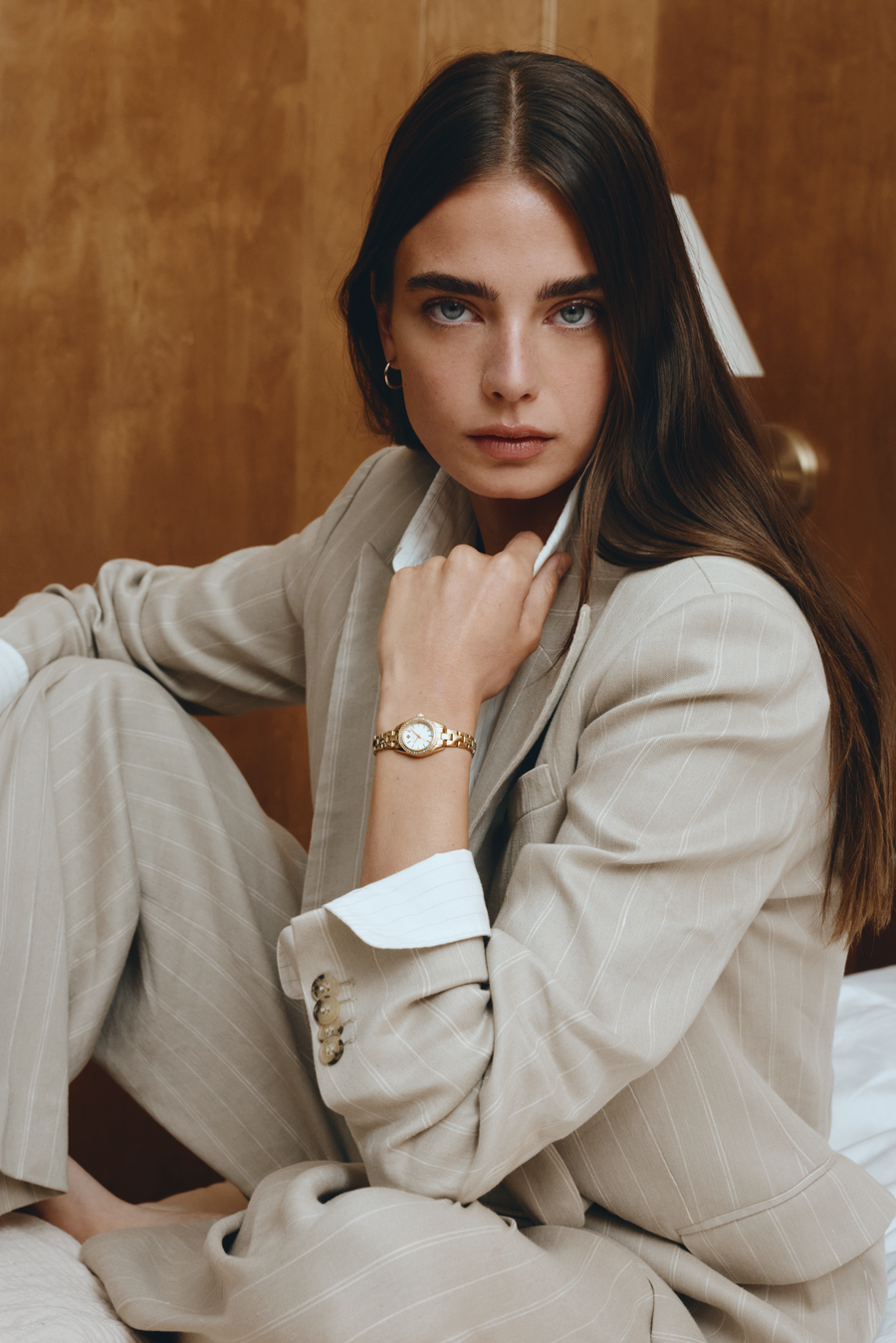 Fairhaven Lady Bijou Gullfarget / Sølv med stener 22mm