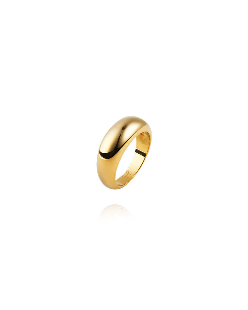 Bold Gold Ring - 52