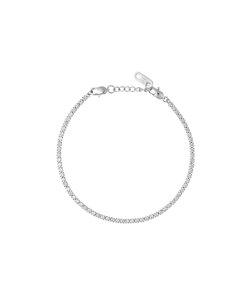 Tennis Bracelet Silver Medium
