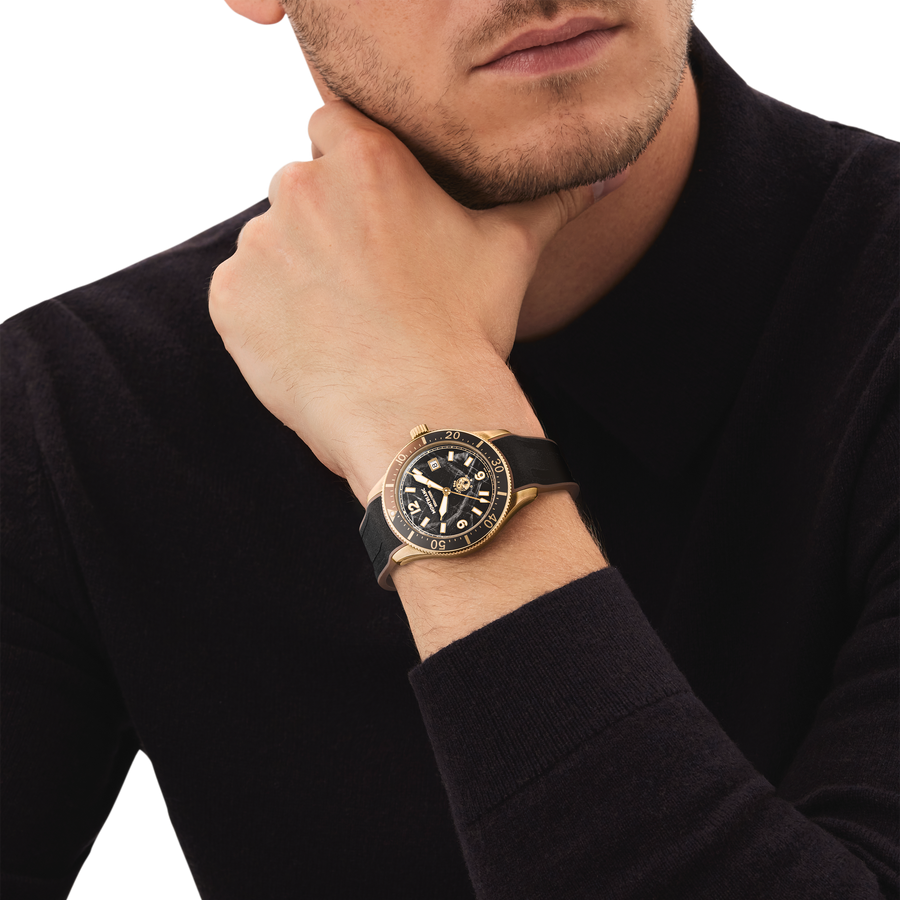 Iced Sea Automatic Date Sort / Sort med Bronze