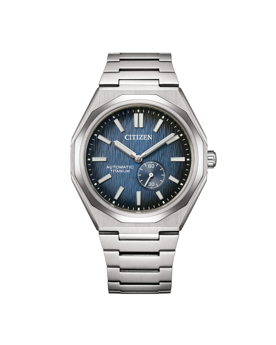 Titan Automatikk Sølv / Blå 40,5mm