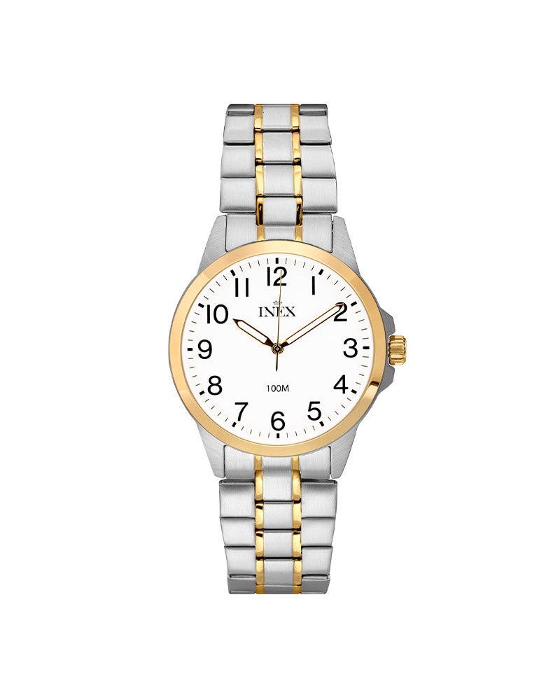 Dame Tofarget Stål / Hvit 29mm