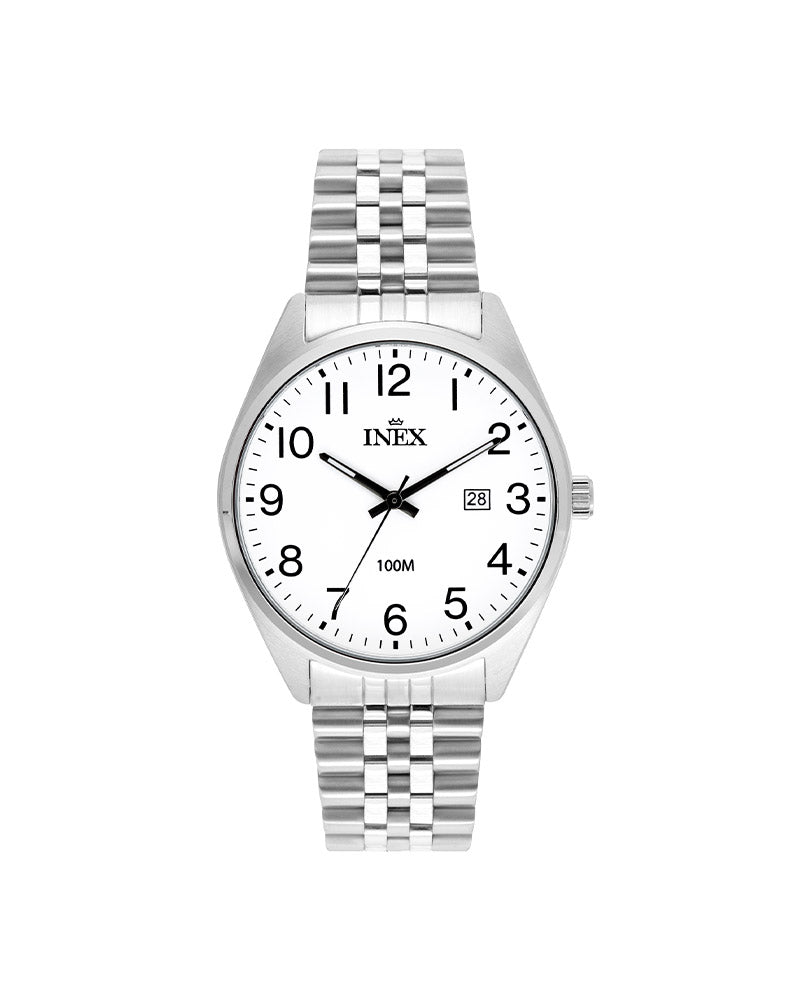 Herre Stål / Hvit 40mm