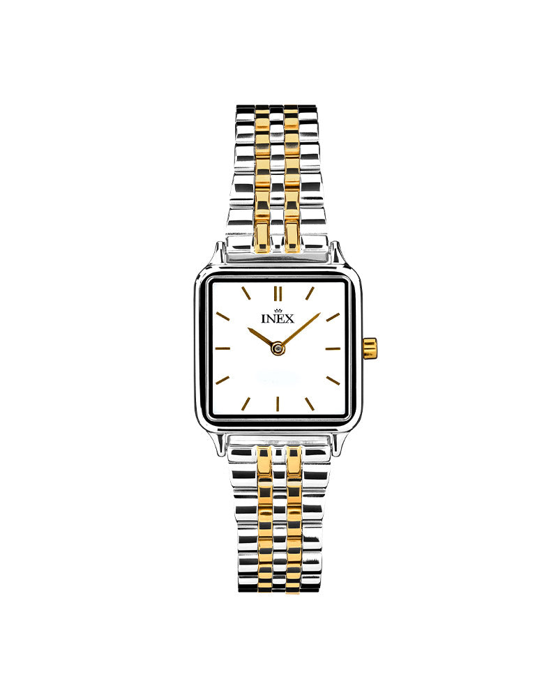 Dame Tofarget Stål / Hvit 23x23mm