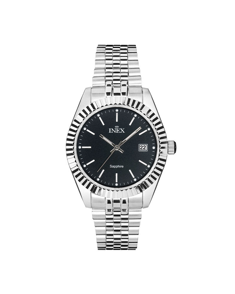 Herre Stål / Sort 39,5mm