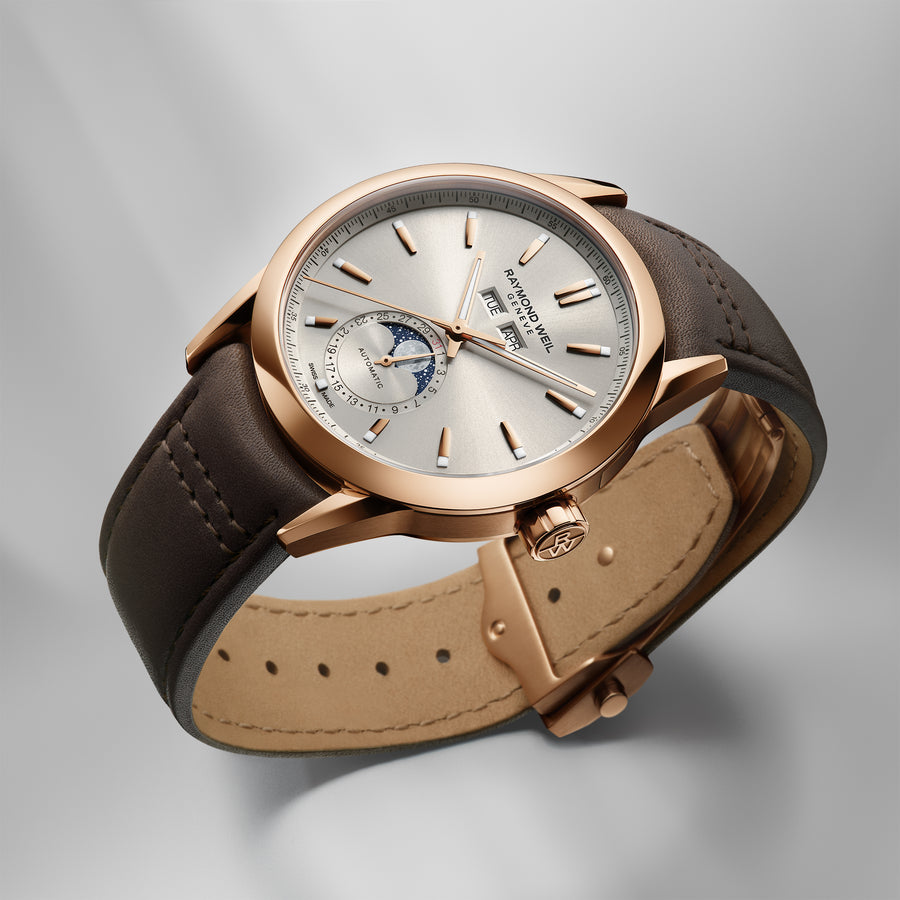 Freelancer Mens Automatic Rosegull / Sand 40mm