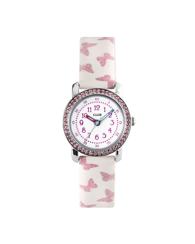 Analog Hvit / Sommerfugl 27mm