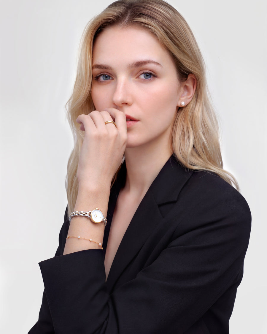 DW Petite Mini Arch 3-link Tofarget / Hvit 19mm