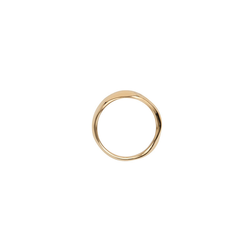 Wavy Bolded Gullfarget Ring - 54