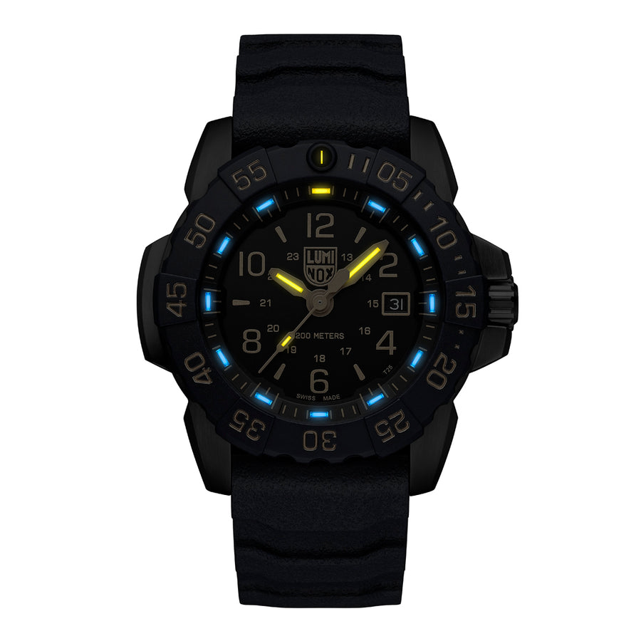 LUMINOX NAVY SEAL FOUNDATION BLÅ REM-BLÅ KASSE-AR Ø45