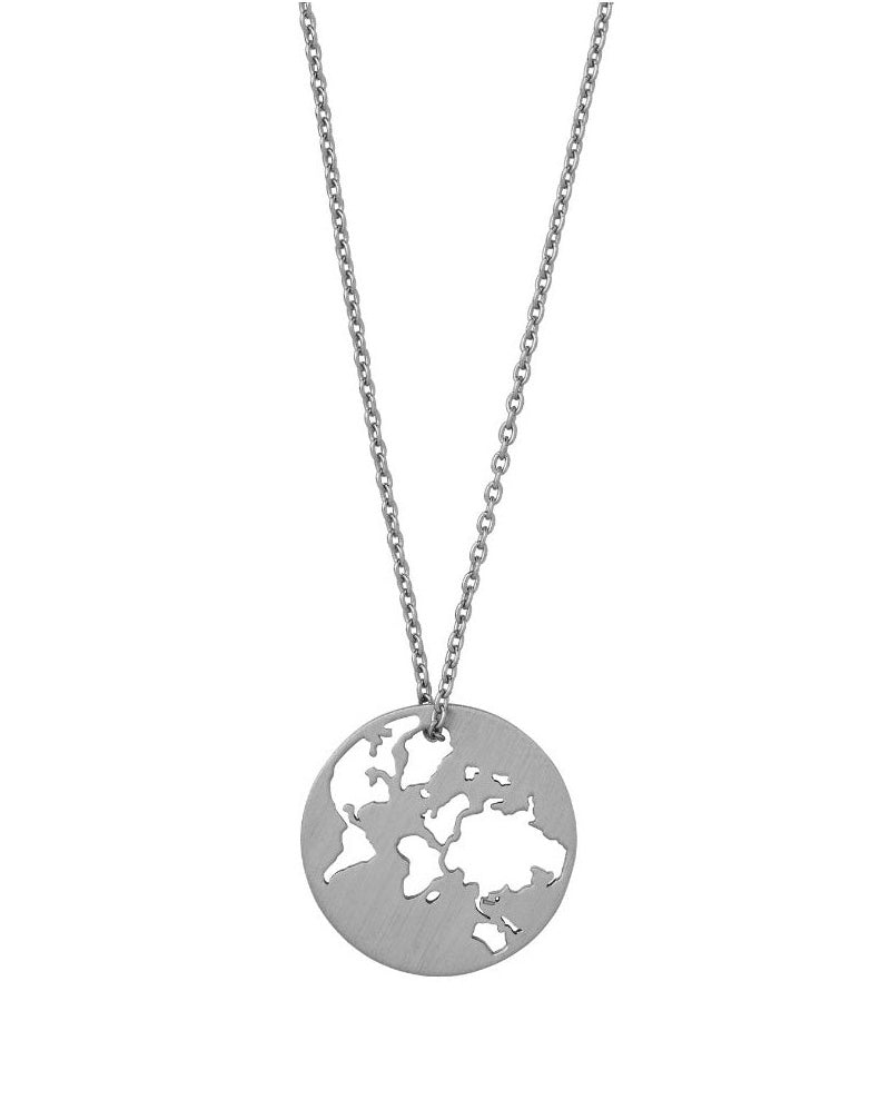 Beautiful World Necklace Silver 80cm