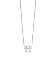 Together You&Me Necklace Silver