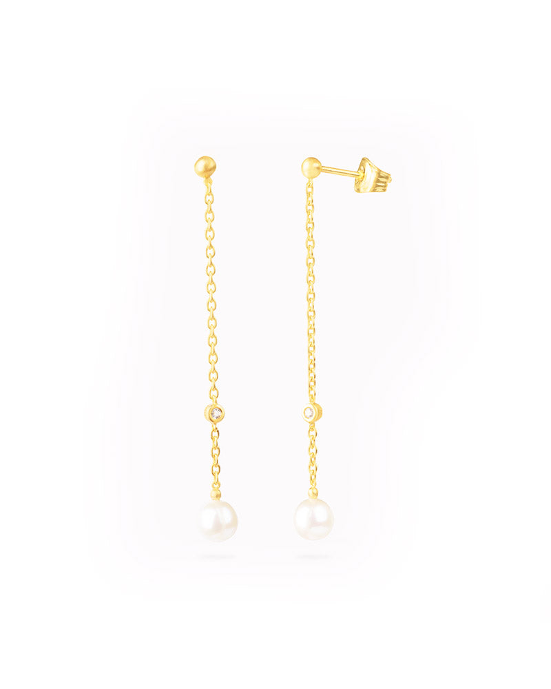 Coco Dangeling Pearls Gold