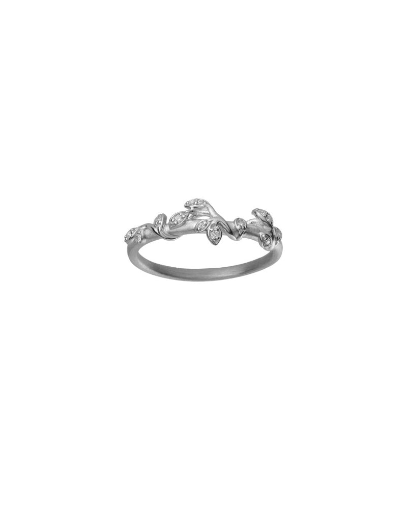 Jungle Ivy Ring Stones Silver - 52