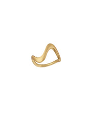 Wave Ring Large Gold