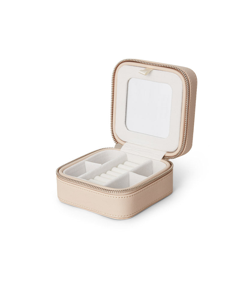 Jewelry Case Box Beige