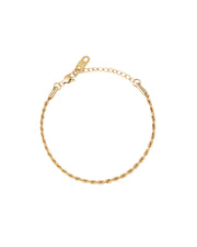 Thin Rope Bracelet Gold Small