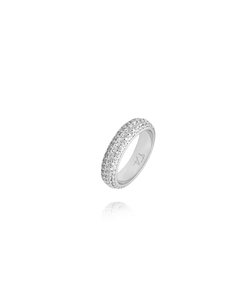 Solar Ring Silver / White